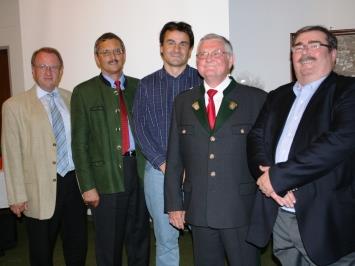 Bürgermeister Amerhauser, Bürgermeister Grießner, Sprengelarzt Dr. Kinz, Dr. Linnemayr, Vizebürgermeister Stockinger